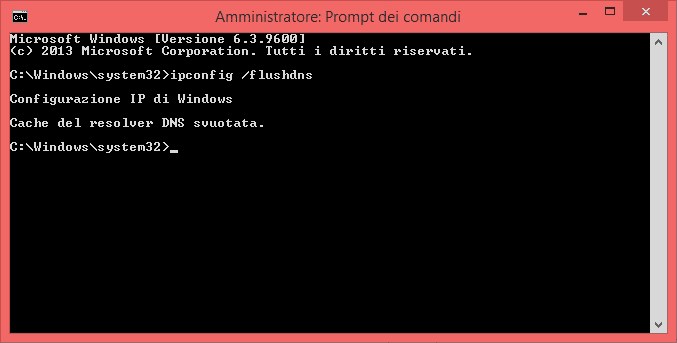 Come pulire la cache dei DNS (Flush DNS)