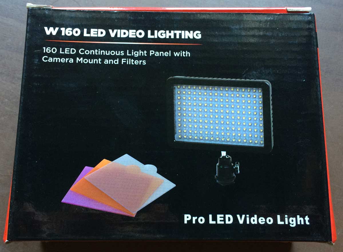 Faretto a 160 LED per DSLR e non solo